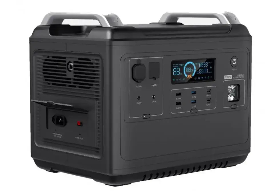 Зарядна станція Aferiy/Ecoplay P2001 2000w/ 1997wh LifePo4 Power Bank Type-C/USB/DC/AC black