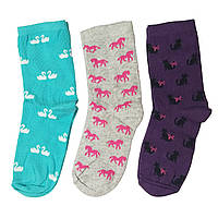 Высокие детские носочки с рисунками деми носки для девочки BONY (Laggon)