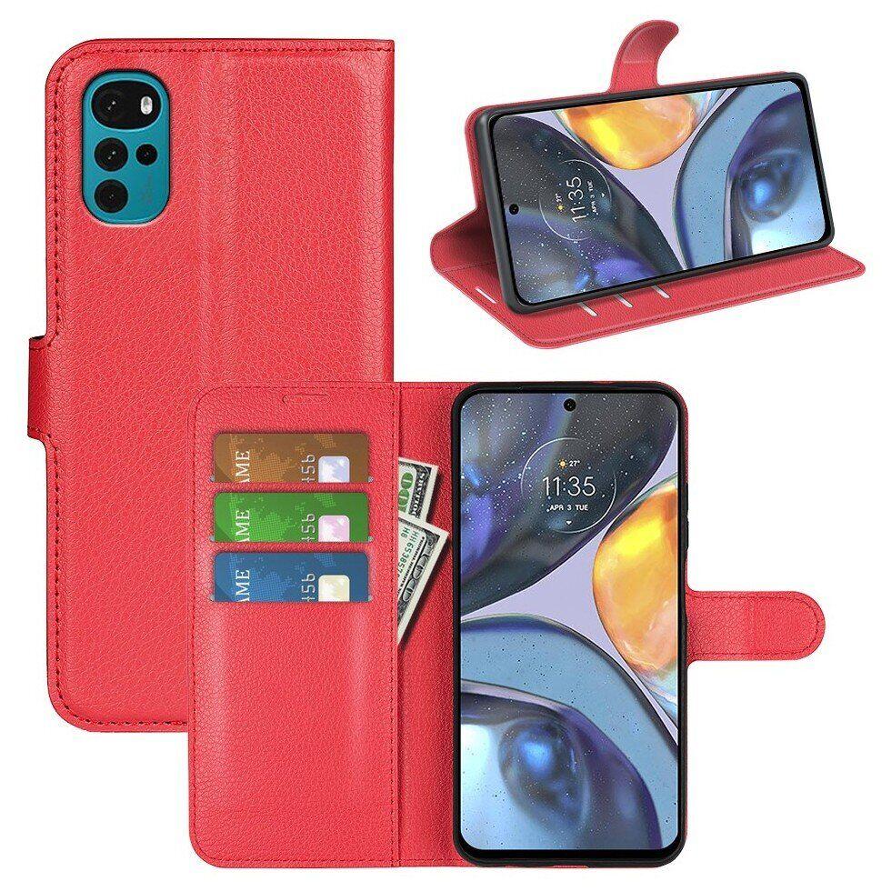 Чохол-книжка Litchie Wallet для Motorola G22 Red
