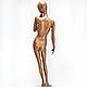 Манекен жіночий бронзовий дизайнерський для вітрини магазину одягу, фото 3