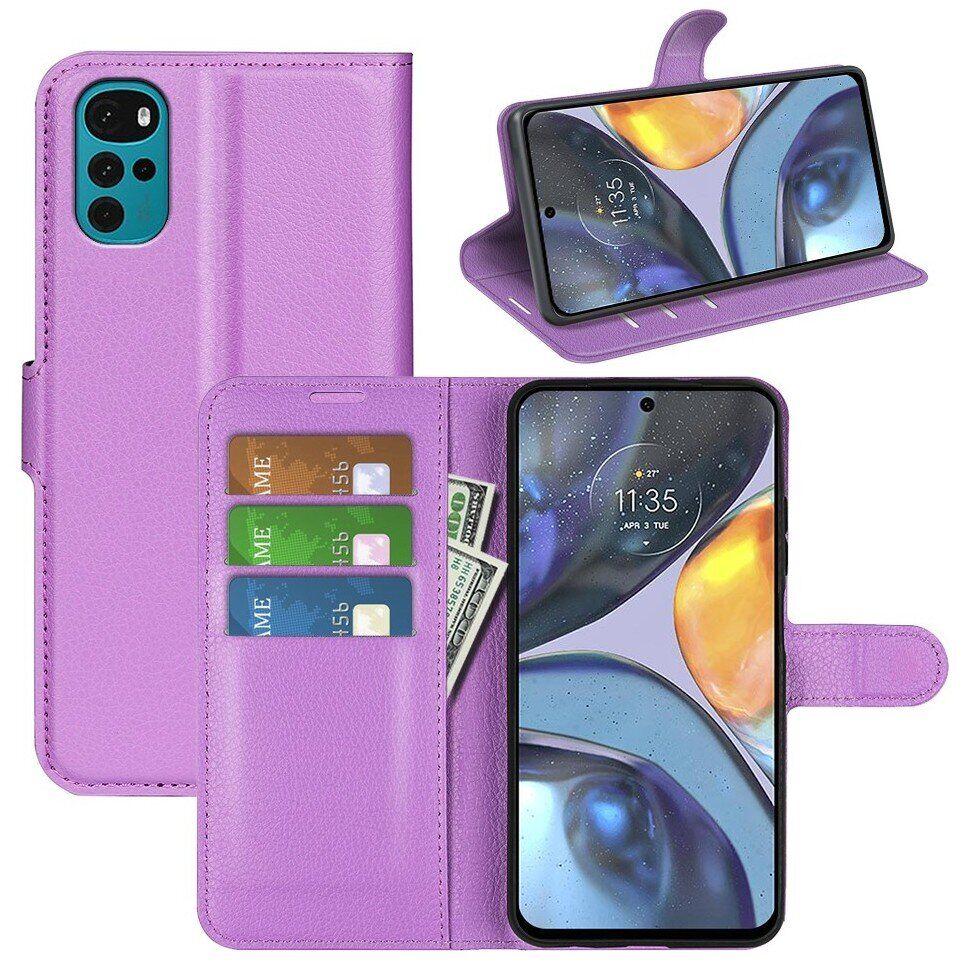 Чохол-книжка Litchie Wallet для Motorola G22 Violet