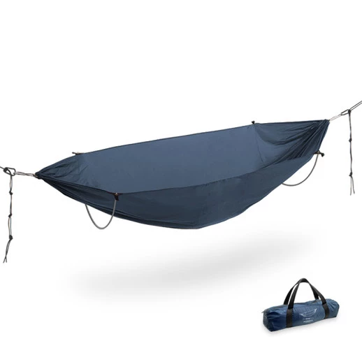 Гамак одномісний з дугами Naturehike Anti-rollover nylon NH22DC008 темно-синій, фото 1