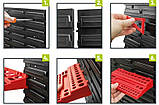 Панель для інструментів Kistenberg + 32 контейнери + 2 полички, фото 6
