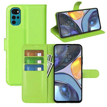 Чохол-книжка Litchie Wallet для Motorola G22 Light Green