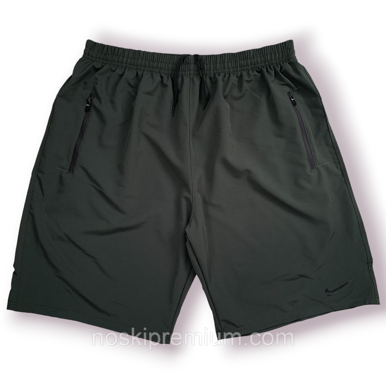 Шорти чоловічі спортивні плащівка мікрофібра Nike, розміри 48-56, хакі, 011598, фото 1