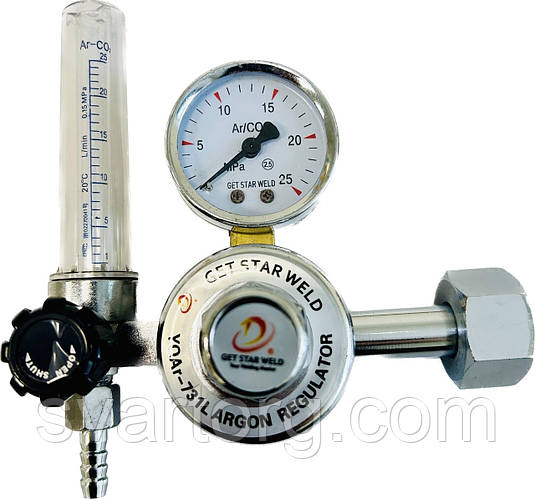 Редуктор для сварки универсальный СО2/Ar с ротаметром (ID#1690668387 ...
