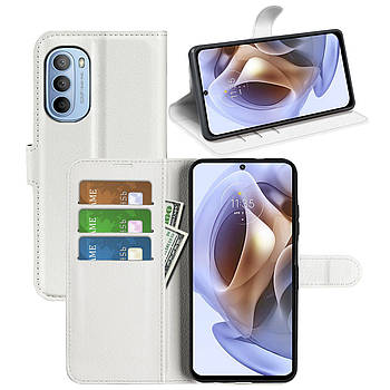 Чохол-книжка Litchie Wallet для Motorola G31 / G41 White