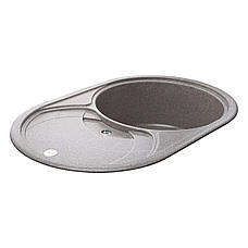 Гранітна мийка Globus Lux LUISE моко 780х500 мм, фото 6