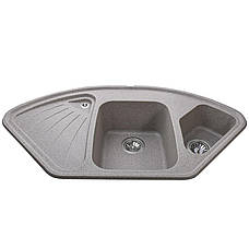 Гранітна мийка Globus Lux AVERNO моко 1060х575мм, фото 3