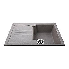 Гранітна мийка Globus Lux BALATON моко 680х500 мм, фото 2