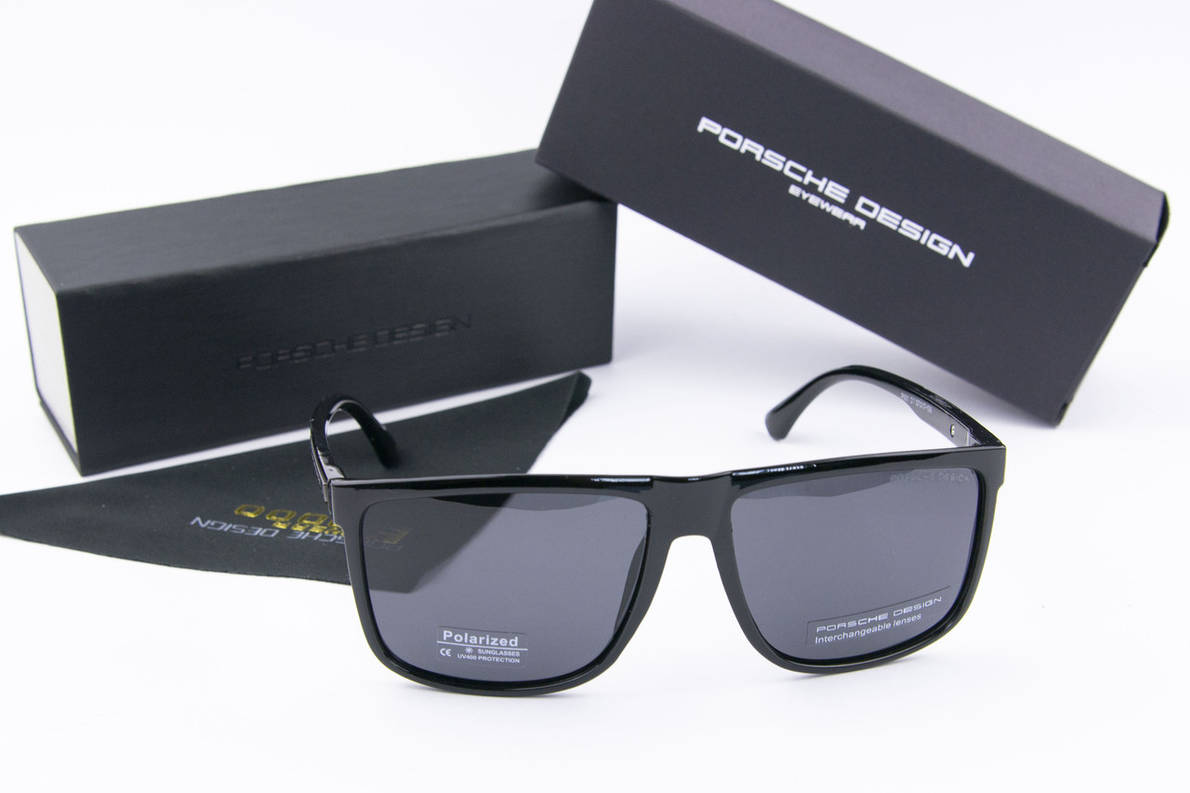 Окуляри чоловічі сонцезахисні Porsche Design поляризаційні (арт. P901) глянсові, фото 1