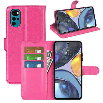 Чохол-книжка Litchie Wallet для Motorola G22 Rose