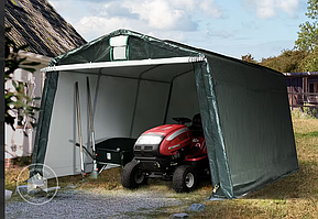 Гаражная палатка 3,3х4,7 м, ПЭ 450, темно-зеленая