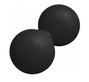 М'яч масажний подвійний Springos Lacrosse Double Ball 6*12 см FA0022 Чорний (KG-8719)