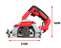Електрична дискова пилка Shijing 9320 для каменю, мармуру, цегли, дерева, різак для кераміки