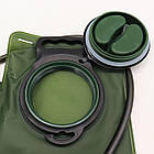 Тактичний гідратор для води на 2л, Aotu, Олива / Питна система / Гідратор з трубкою в рюкзак, фото 8