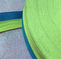 Лента репсовая 2,5 см флаг желто-голубая лента