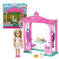 Barbie Club Chelsea Picnic FDB34 Кукла Барби клуб Челси Пикник в беседке