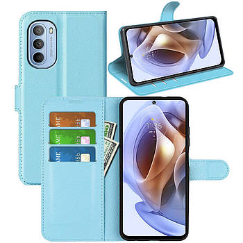 Чохол-книжка Litchie Wallet для Motorola G31 / G41 Light Blue