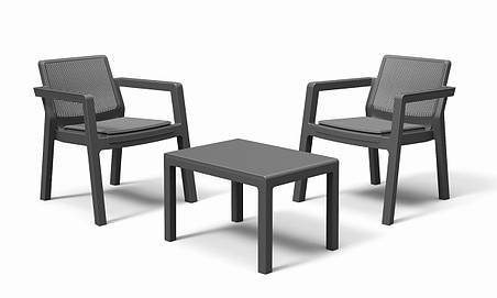 Набір меблів Keter Emily Balcony set з подушками, графіт, фото 1