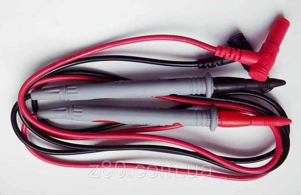 Щупи для мультиметра тестера 1000V 20A, ізоляція проводу силікон