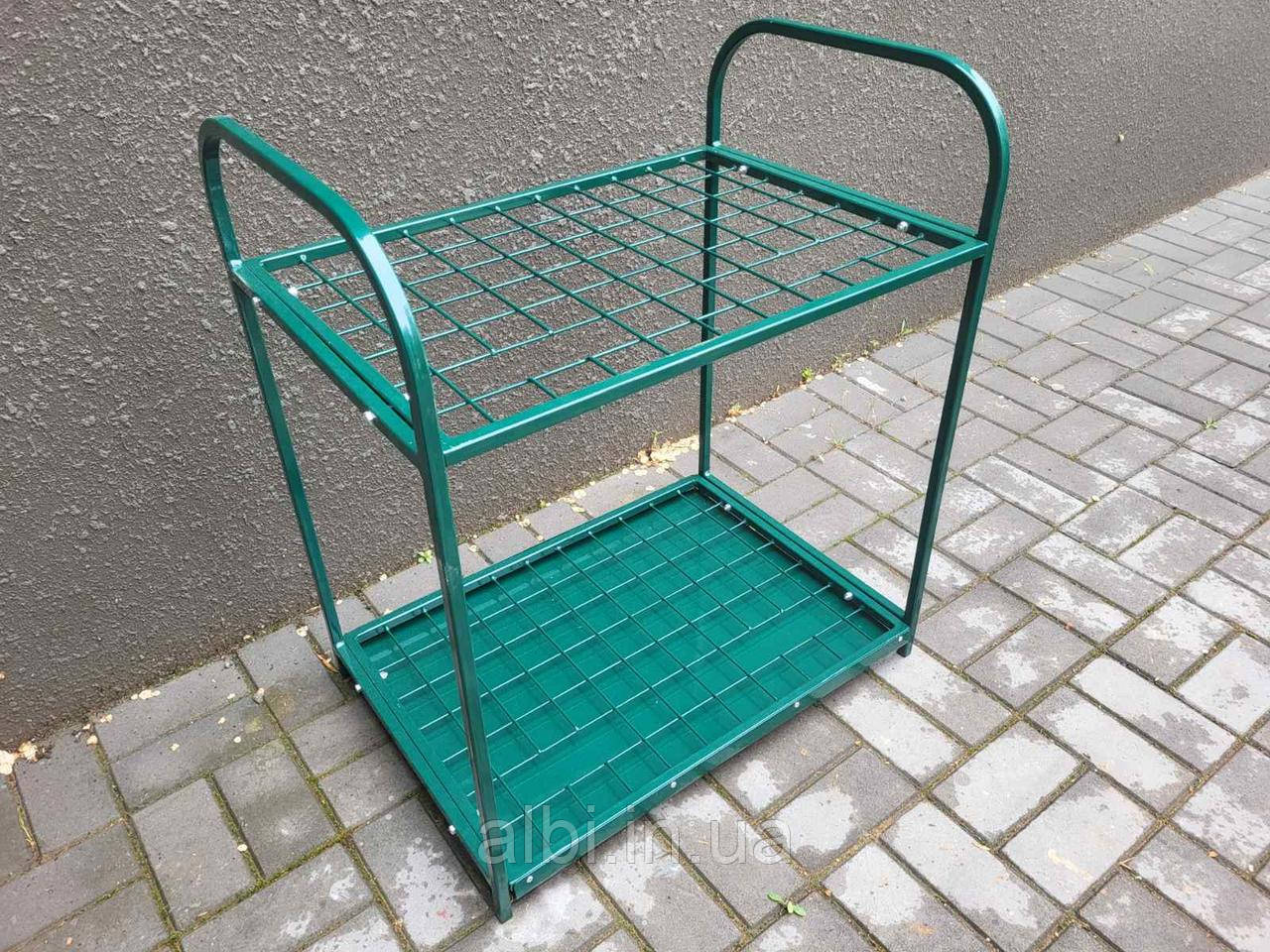 Стійка для садового інструменту зелена, зберігання садового інструменту