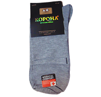 Мужские носки с компрессионным эффектом Корона А1072 41-47 светло-серые