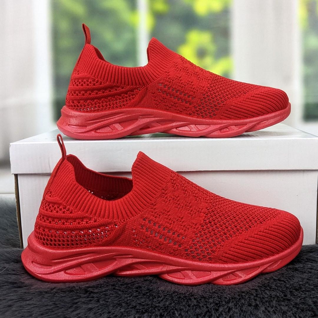 Кросівки жіночі текстильні червоні Гіпаніс 4119