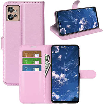 Чохол-книжка Litchie Wallet для Motorola G32 Light Pink