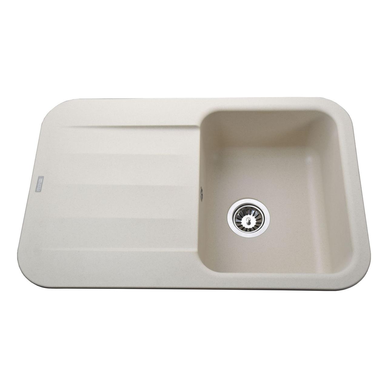 Гранітна мийка Globus Lux OBER слонова кістка 780х500 мм