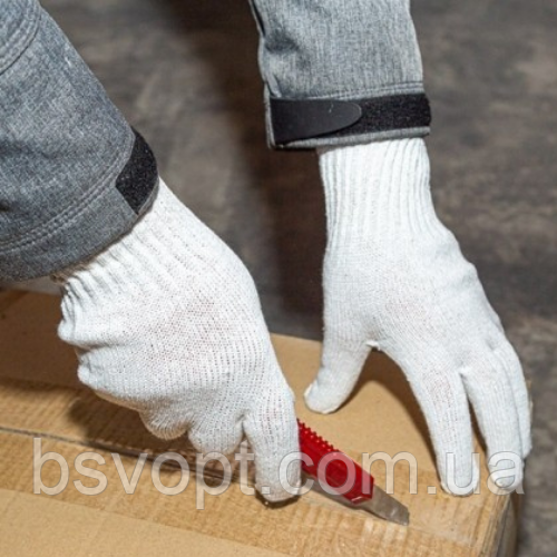 Перчатки рабочие трикотажные без покрытия 10 класс Doloni Universal белые 876 - фото 4 - id-p1861271
