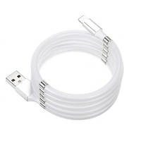 Кабель магнитный прочный USB Lightning для Apple iPhone MagLink 1м Силикон