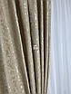 Штори софт мармур комплект №9 беж золото для спальні, мікрософт жаккард, 2 штори, фото 4