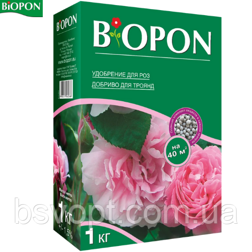 Гранульоване добриво для троянд багатокомпонентне BIOPON 1 кг