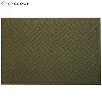 Килимок придверний текстильний на гумовій основі YP-Group К-504 хакі 80x120 см