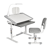 Парта + стілець трансформери FunDesk Littonia Grey, фото 2