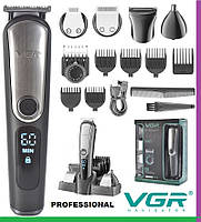 Профессиональный Триммер для бороды и тела, беспроводная машинка для стрижки волос, электробритва Vgr 5 Вт