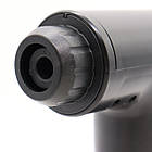 Портативний масажер + 4 насадки, від USB, Fascial Gun KH-320 / Ручний м'язовий вібромасажер, фото 9