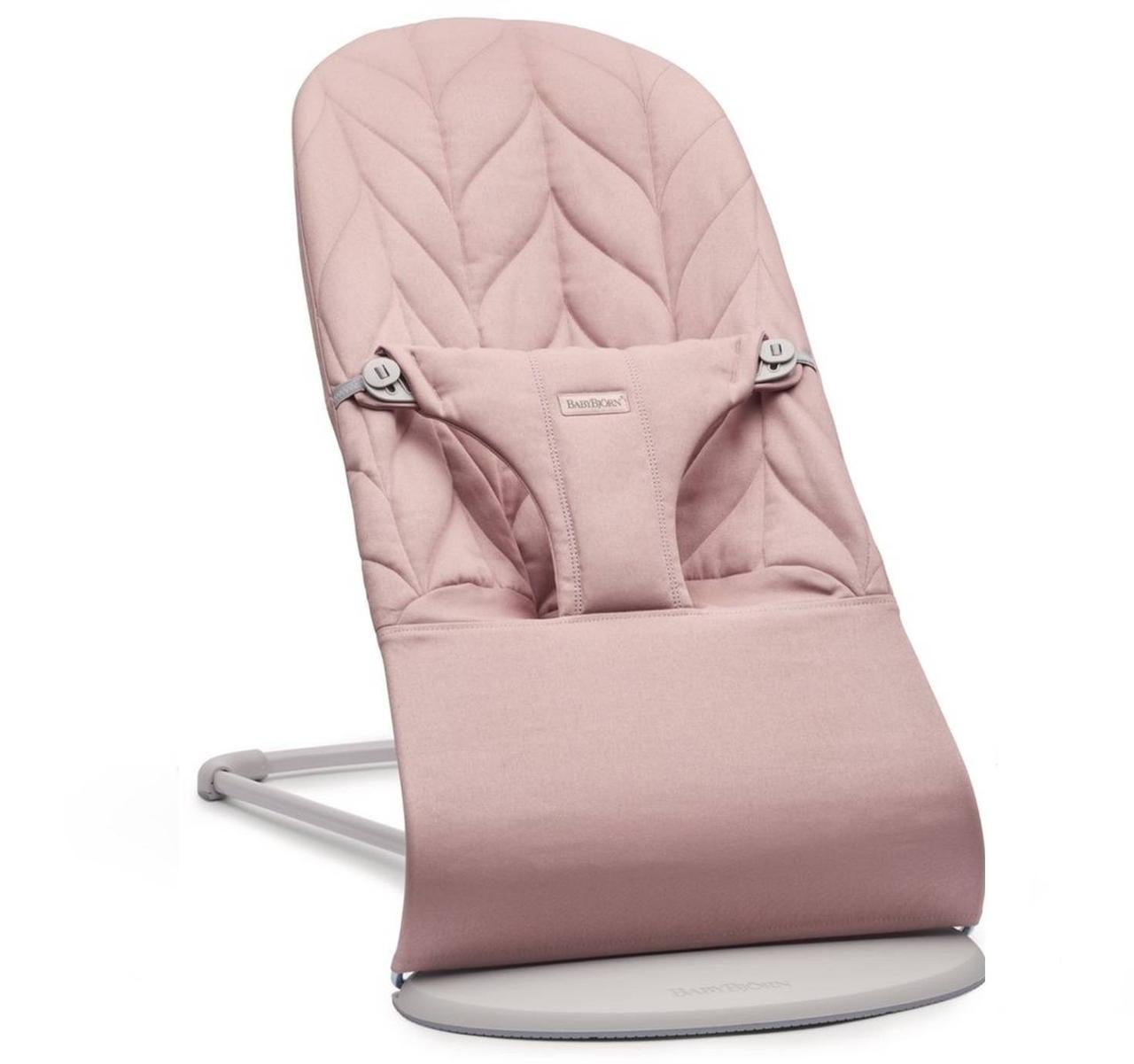 BabyBjorn - Крісло-шезлонг Bouncer Bliss Cotton Petal Quilt, Dusty Pink (пильно-рожевий)