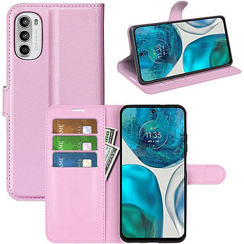 Чохол-книжка Litchie Wallet для Motorola G52 / G82 Light Pink