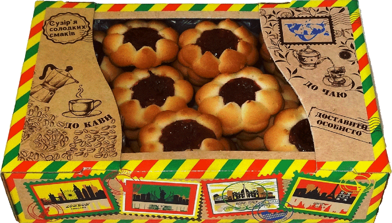 Печиво ВІНОЧОК З ПОВИДЛОМ Light (0,5 кг), фото 1