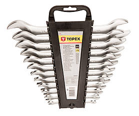 Topex 35D657 Ключ з вiдкритим зевом, двостороннi, 6 x 32 мм, набiр 12 шт.*1 уп.