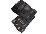 Тактичні рукавички Oakley короткі L Чорні, фото 2