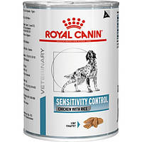 Royal Canin Sensitivity Control влажный лечебный корм для собак при пищевой аллергии, курица, 0.41КГх12шт