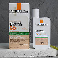 La Roche Posay Anthelios UVMUNE 400 - cонцезахисний тонуючий флюїд із легкою рідкою текстурою для обличчя SPF 50