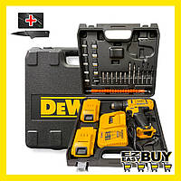 Шуруповерт DeWalt (24V 5A/h Li-Ion) Аккумуляторный Дрель шуруповерт с набором инструментов 2 аккумулятора