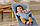 BabyBjorn - Крісло-шезлонг Bouncer Bliss Cotton Petal Quilt, Blue (блакитний), фото 4