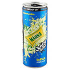 Напій Marka Juicy Soda Сильногазований з Соком і з Смаком Бузини ж/б 250 мл Угорщина (24 шт./1 ящ), фото 3