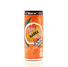 Напій Marka Juicy Soda Сильногазований з Соком і з Смаком Апельсина ж/б 250 мл Венгія (24 шт./1 ящ), фото 3