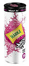 Напій Marka Juicy Soda Сильгазований з Соком і з Смаком Малини ж/б 250 мл Угорщина (24 шт./1 ящ), фото 4